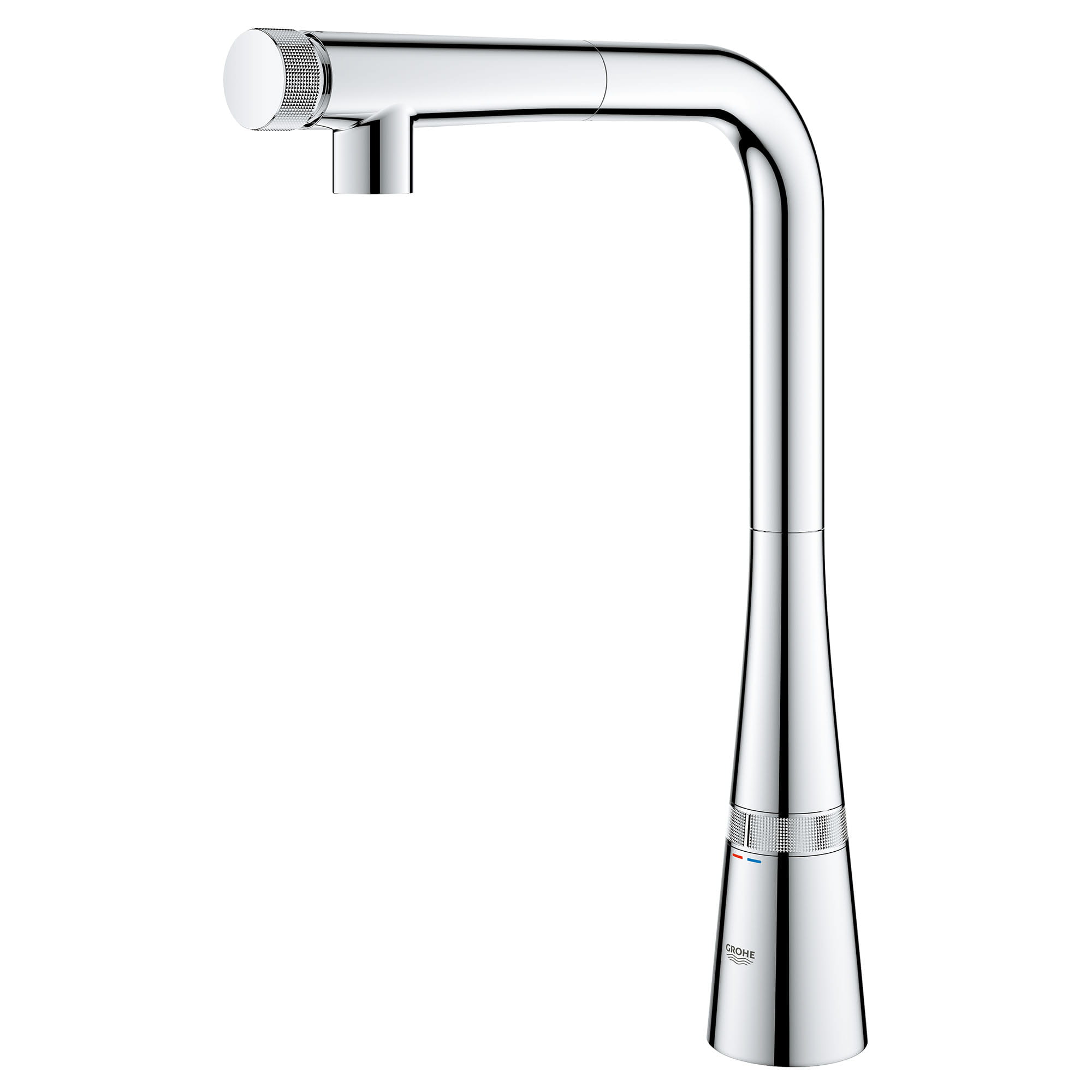 SmartControl Pull Out Single Spray Kitchen Faucet 66 L min 175 gpm GROHE CHROME